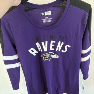 Baltimore Ravens Purple Women’s Medium  Long Sleeved Shirt